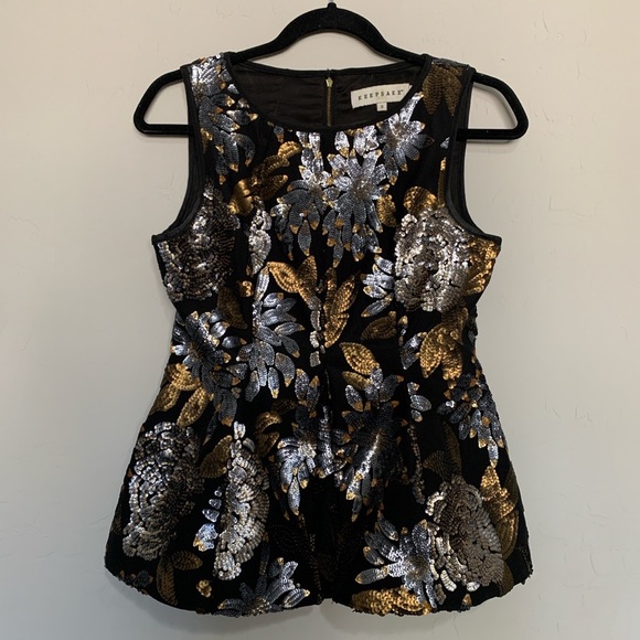 Keepsake The Label Sequin Structured peplum corset top - Picture 1 of 3